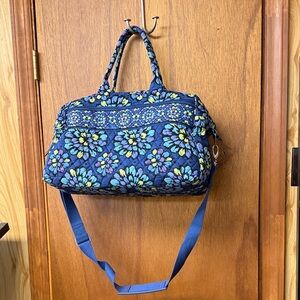 Vera Bradley Blue Floral Travel Bag